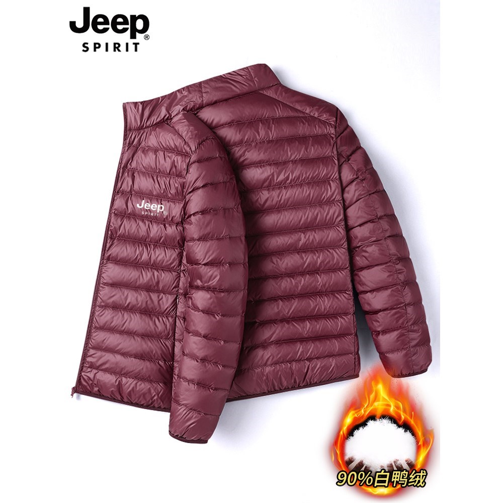 吉普JEEP羽绒服男冬季中老年爸爸