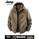 JEEP吉普男士 外套保暖上衣 复古摇粒绒工装 夹克秋冬款 加绒加厚美式
