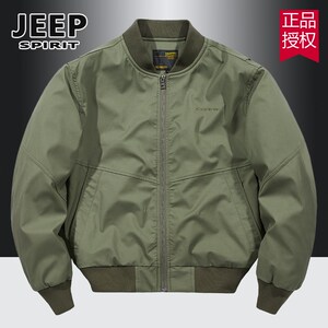 JEEP SPIRIT春秋款男夹克美式休闲工装军旅式外套飞行棒球领男装