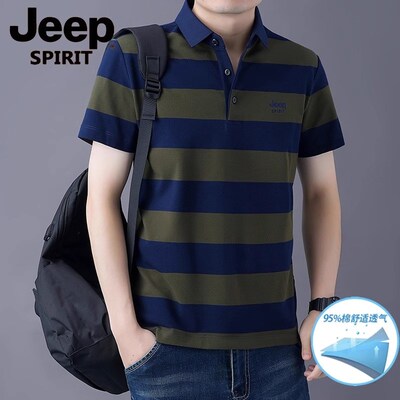 JEEP吉普短袖t恤男夏季新款纯棉