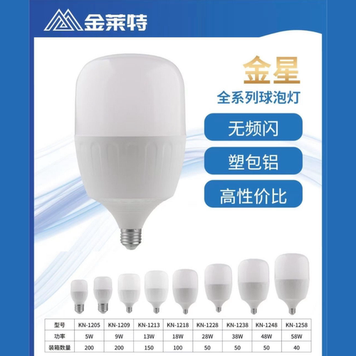 金莱特超亮护眼LED球泡灯