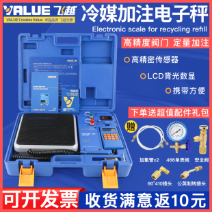 100A 50B 100B雪种定量加液称冷媒电子称加氟电子秤 50A 飞越VES