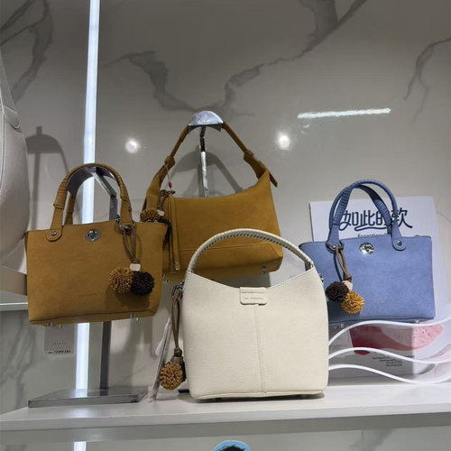 红蜻蜓正品商场同款女包双手拎包