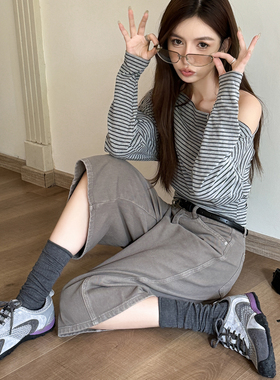 真皮网面拼色德训鞋女2025秋季新款厚底内增高阿甘鞋运动休闲鞋