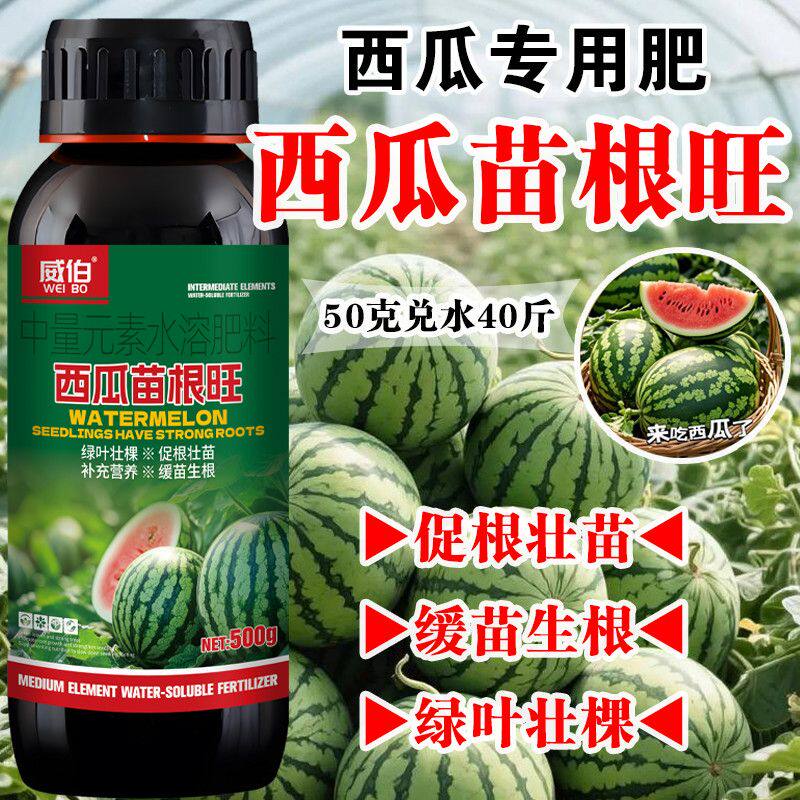 西瓜苗根旺爆根旺西瓜增产坐果膨大果实生根壮苗增香增甜水溶肥料