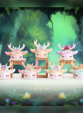 小豆丁盲盒水晶石祈愿好运礼物