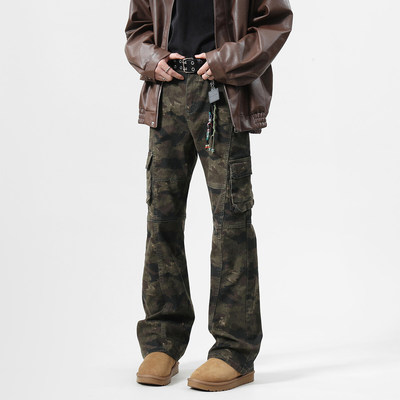 高瘦长腿叔加长不加肥迷彩裤120