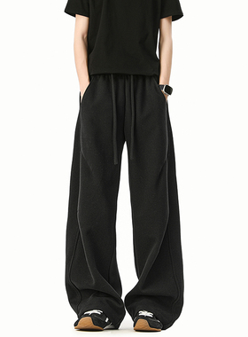 加绒195高个子特长卫裤120CM加长版男裤子宽松拖地长裤超长运动裤