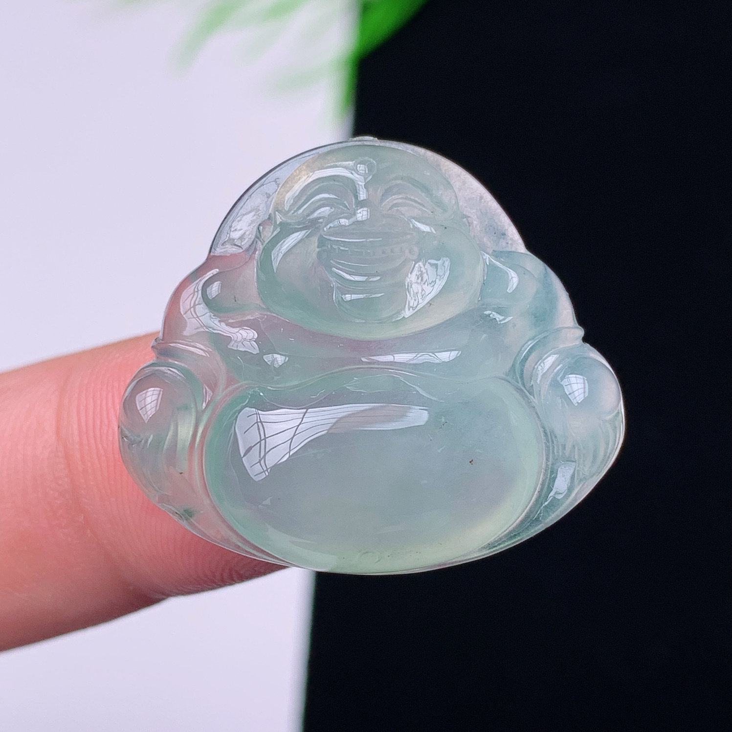 老坑缅甸翡翠天然A货弥勒佛玉石