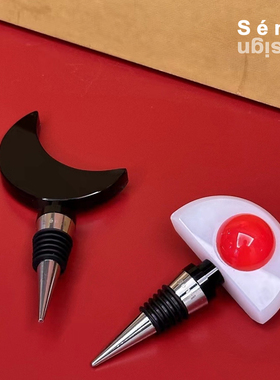 Sénti 《Tipsy Manhattan》艺术设计水晶红酒瓶塞酒塞创意家居