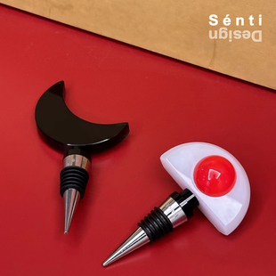 Sénti 《Tipsy Manhattan》艺术设计水晶红酒瓶塞酒塞创意家居