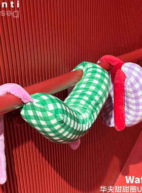 Sénti《Waffle Pillow》旅行办公u型枕可爱格子拼接护颈枕睡眠