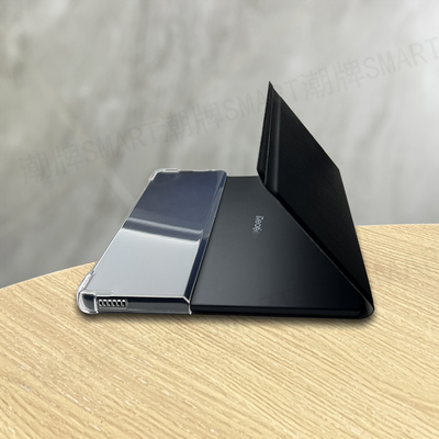 适用ocean4plus磁吸壳简约透明搭配面盖ocean3Plus可磁吸软壳 掌阅8.0英寸外壳缺边壳 掌阅4T阅读器磁吸套