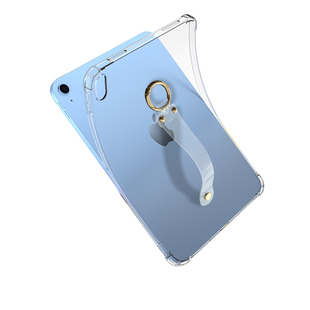 适用2025iPad11代平板手持保护壳 新款iPad11英寸气囊防摔轻薄套iPad Air11手腕带软壳简约iPad手持清水套