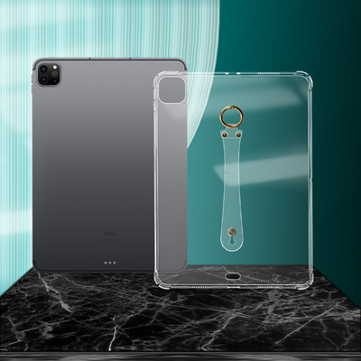 适用2025iPadPro11手腕防摔壳M5 PRO11防摔壳软套 新Pro11英寸气囊手持轻薄软胶套 苹果M5 13英寸平板透明壳