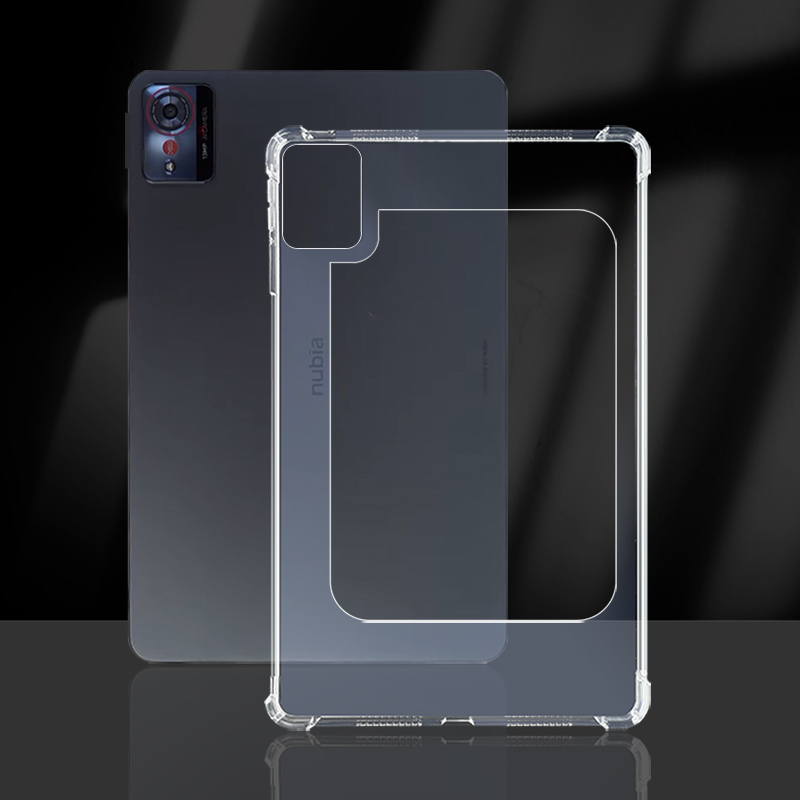 适用25款努比亚Pro10.9缕空壳 努比亚平板10.9英寸漏空框 可适配加装散热器 电竞红魔Pro边框式防摔简约透明