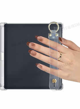 适用BigmeB751C手腕带防摔壳 大我B751手持透黑保护壳  大我b751手持软壳TPU 7.0英寸软套平板手持腕带笔槽款