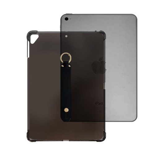 适用iPadAir1平板手持软套 iPad卡手腕带保护壳 A1474苹果Air2 9.7英寸平板电脑手腕带防摔壳手托透黑色