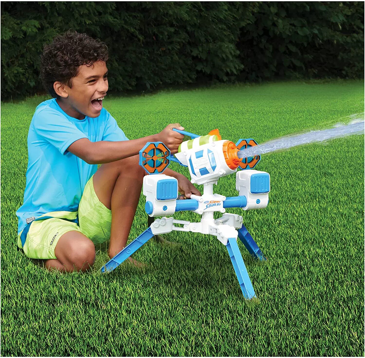 孩之宝Nerf Super Soaker RoboBlaster 自动浸泡机水枪热火发射器