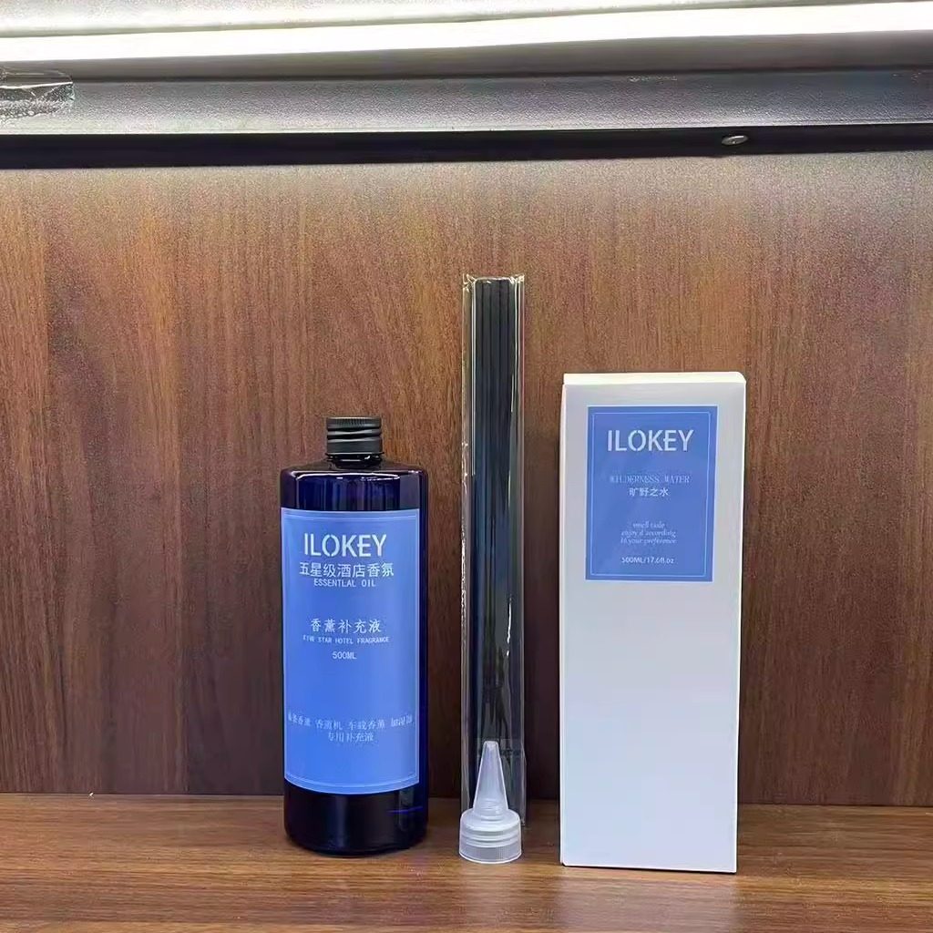旷野之水 蓝风铃500ml酒店香薰机藤条挥发无火香薰补充液精油香氛