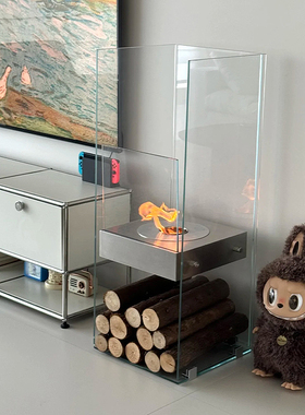 和煦北欧小型独立户外真火焰酒精壁炉壁炉芯家用乙醇火炉取暖器