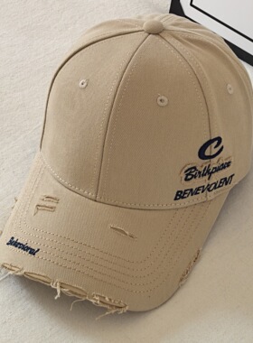 2026新款大头围棒球帽女大码显复古刺绣宽帽檐男四季通用鸭舌帽