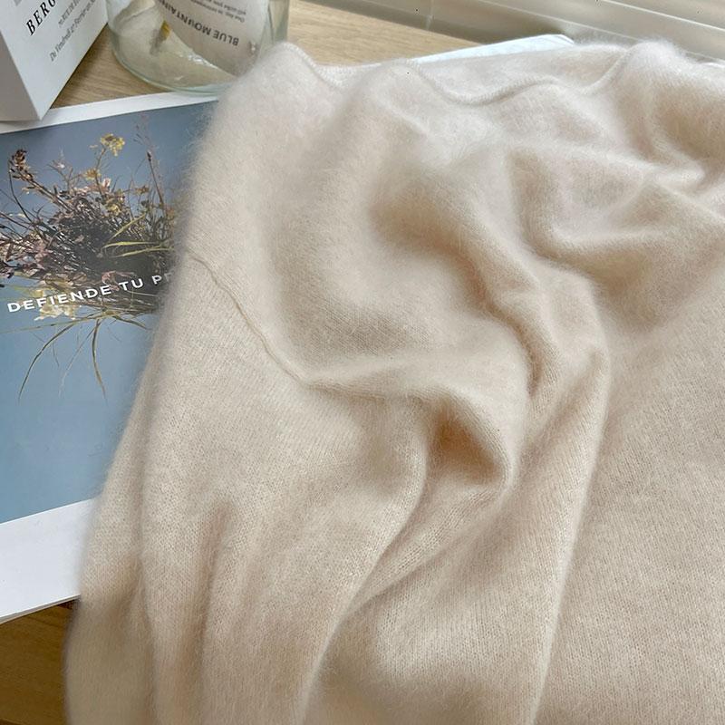 温柔圆领上衣+半裙羊绒韩系套装