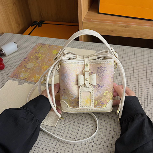 新中式国风DIY编织水桶包材料包