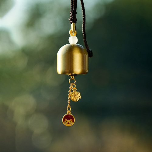 中式许愿车载铃铛挂件平安创意