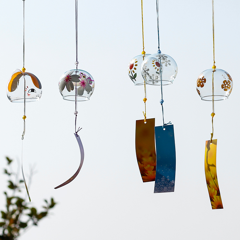 玻璃风铃可定制祝福语