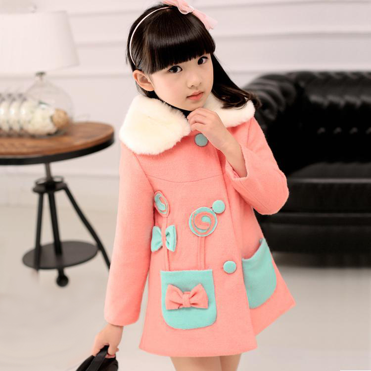 Manteau pour fille en laine - Ref 2161801 Image 1