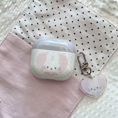 ins可爱卡通波点爱心米菲兔airpods4保护套airpod3适用苹果pro二代无线蓝牙耳机壳airpods Pro3硅胶软壳