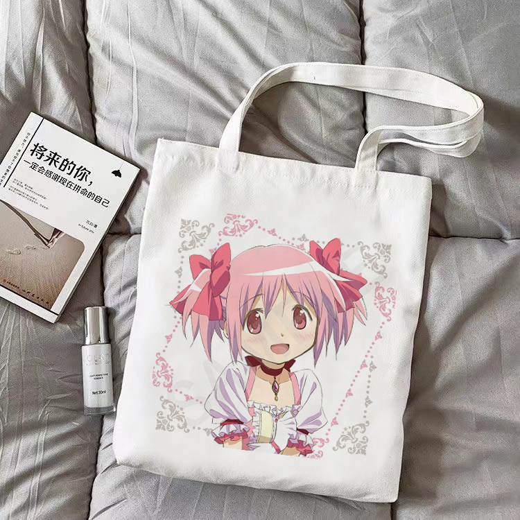 魔法少女小圆周边帆布包鹿目圆美购物袋/环保袋/帆布