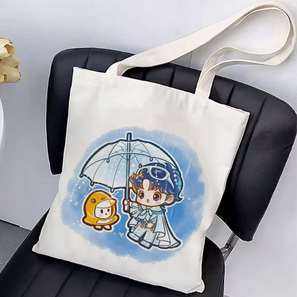 周深周边帆布包定制演唱会应援学生大容量拎书手提袋通勤单肩书包