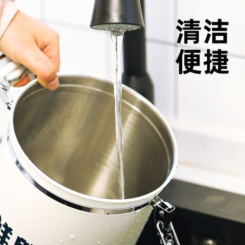 猫粮盒密封存储桶狗粮盒防潮储存罐猫咪宠物不锈钢储粮桶5L