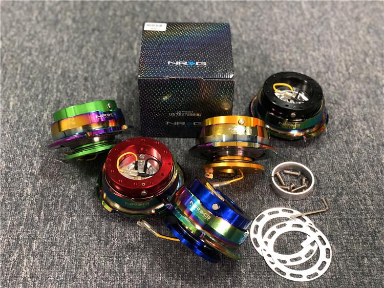 方向盘垫高器竞技改装快拆防盗NRG方向盘快拆器赛车钛合金防盗