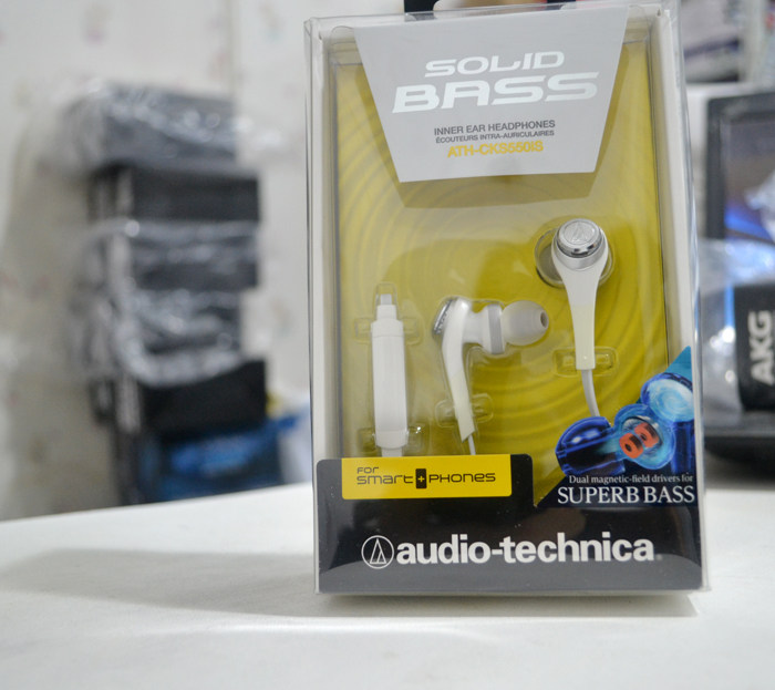 铁三角 ATH-CKS550iS 耳机AudioTechnica专业电脑手机线控入耳式
