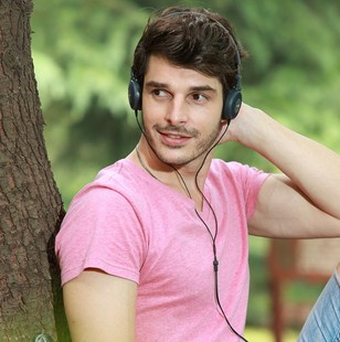 耳机HIFI手机电脑音乐耳机有线游戏可折叠便携 头戴式 爱科技 K420