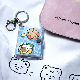 线条狗ins洗照片大头贴书包挂件小相册证件照一寸两寸拍立得打印