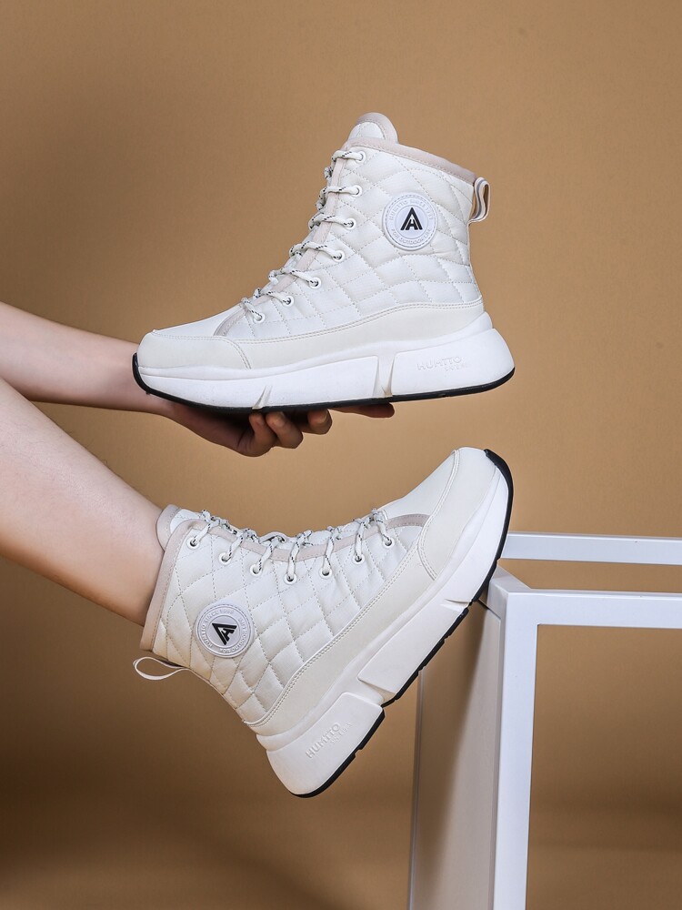 悍途户外雪地靴冬季加绒加厚滑雪鞋防水防滑耐磨大棉鞋女靴高帮鞋