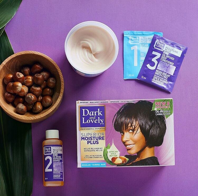 Dark & Lovely Moisture Plus No-Lye Hair Relaxer Kit, Normal