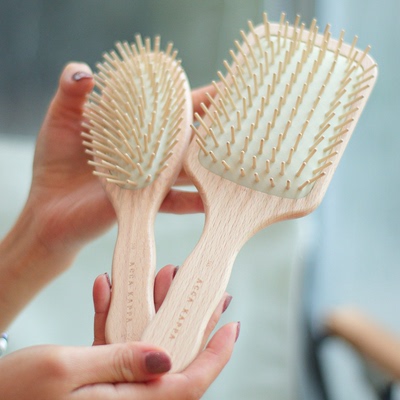 AccaKappa榉木梳原木按摩气垫梳