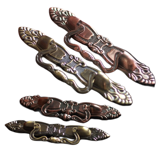 欧式青古铜抽屉柜门拉手中式吊坠橱柜门柜子把手仿古拉环单孔拉手