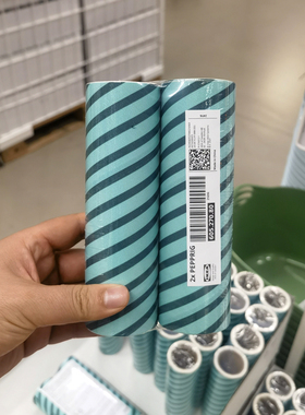 宜家除尘器替换装佩普里格滚筒式粘毛器补充装可撕式粘尘纸芯卷纸