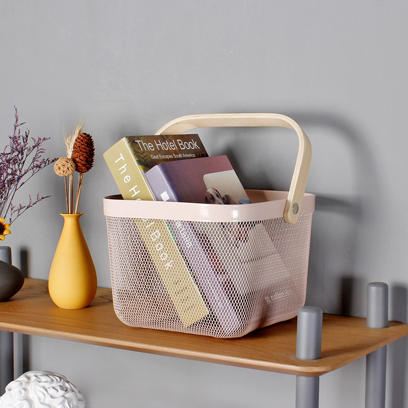 宜家瑞沙托收纳篮铁艺手提篮家用杂物筐零食水果置物篮伴手礼篮子,收纳整理,其他收纳篮,淘宝优惠券,粉丝福利购,淘宝优惠卷