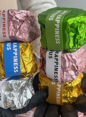 脆墩墩锡纸彩色食品级包装纸网红梦龙派同款吨吨打包巧克力铝箔纸