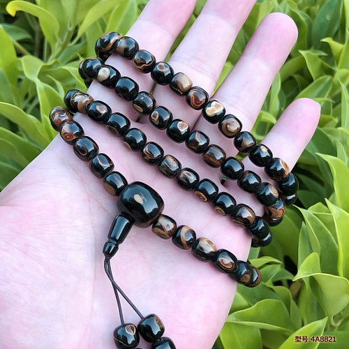 天然保真海柳手串文玩男女情侣礼物念珠佛珠桶珠8x8mm天眼纹包邮