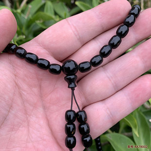 天然海柳手串男女情侣生日礼物念珠佛珠桶珠腰珠7x8mm满血纹 包邮