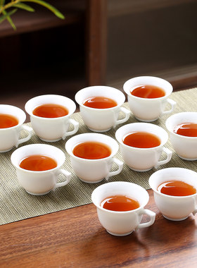 白瓷青花50毫升功夫小茶杯品茗杯