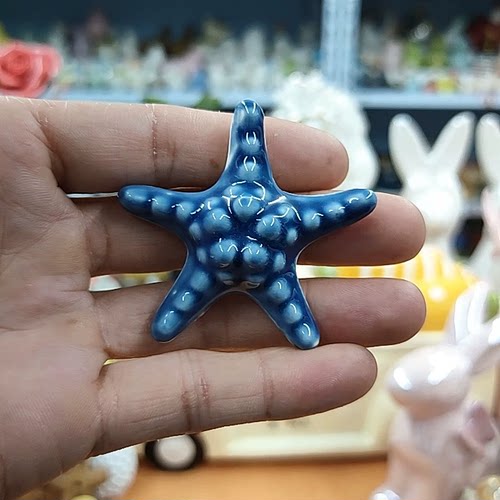 新品陶瓷海星冰箱贴直径5.5/非偏满23包邮部分瑕